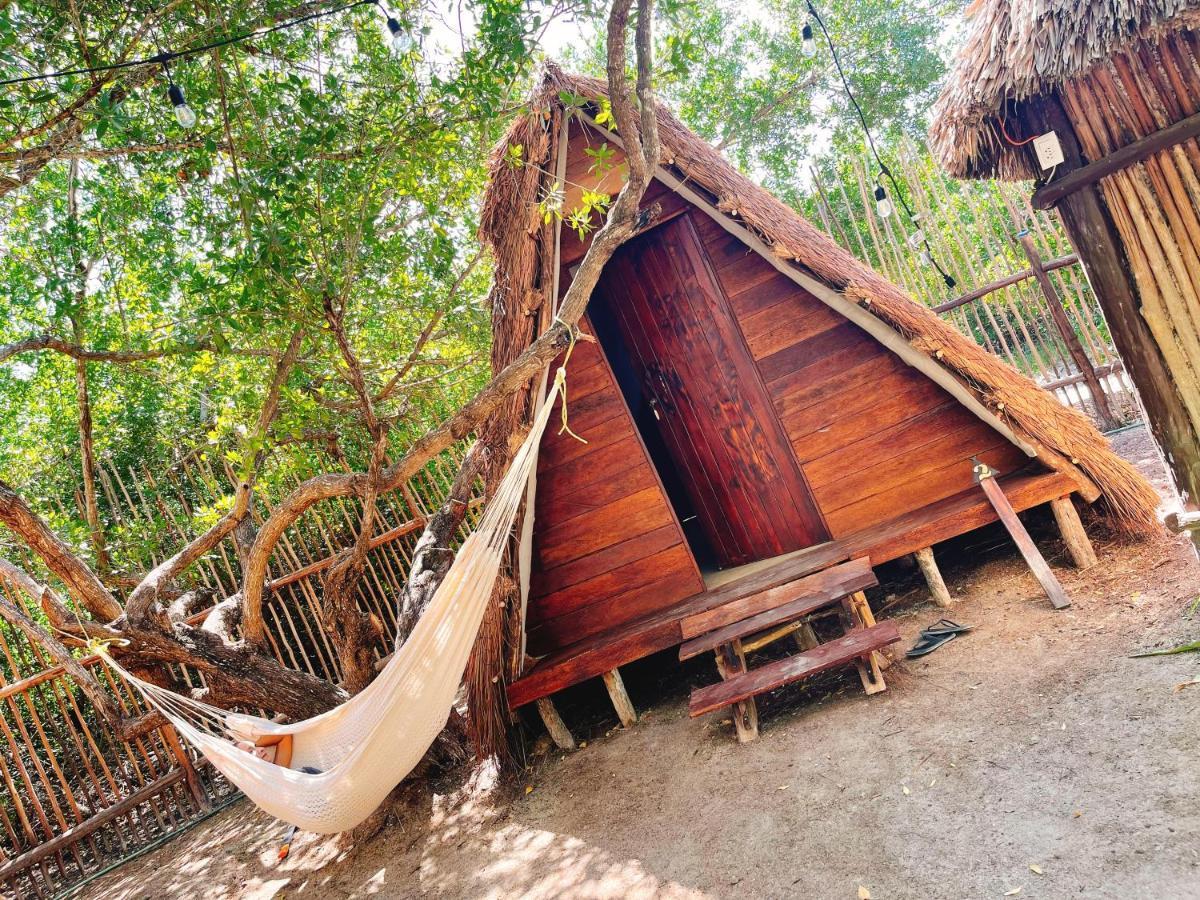 La Aldea Holbox Cabanas Y Camping Dış mekan fotoğraf